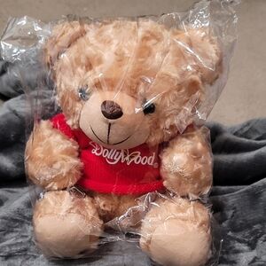 Dollywood Plush Teddy Bear - Tan with Red Sweater